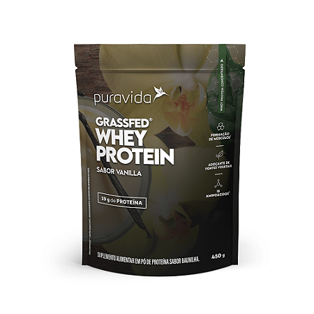 Puravida Whey Protein GrassFed Neutro 450g