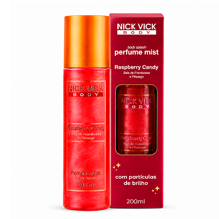 Body Splash Nick Vick Perfume Mist Raspberry Candy 200ml