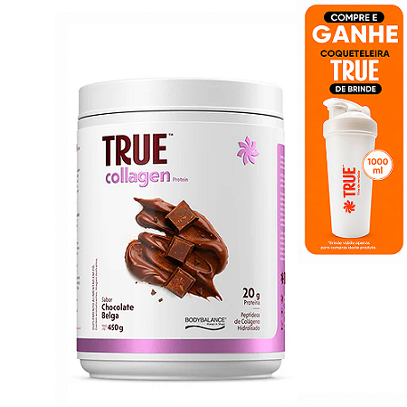 True Source Collagen Protein Chocolate Belga 450g | com Colágeno Verisol®