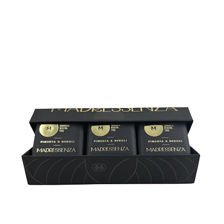 Madressenza Pimenta e Neroli Estojo de Sabonetes 3un