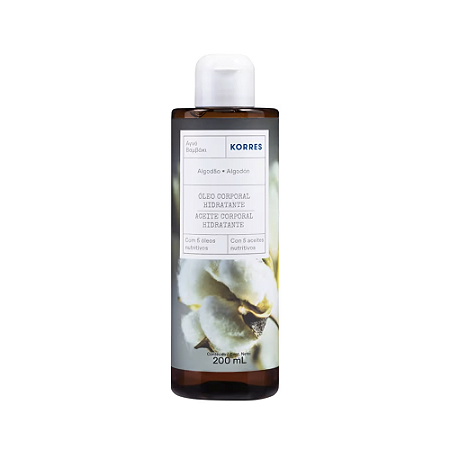 Korres Óleo Deo Corporal de Banho Algodão 200ml
