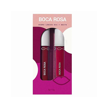 Kit Boca Roca Combo Noite + Dia Hidra Rosa + Hidra Vermelho