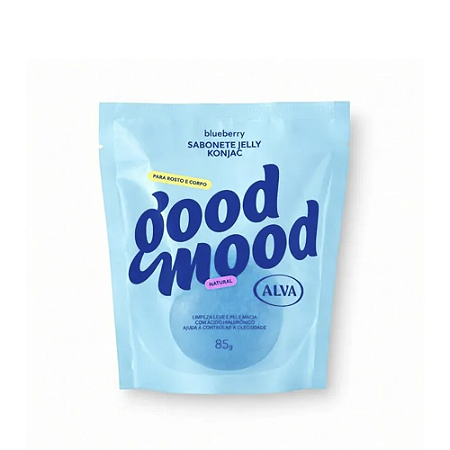 Alva Good Mood Sabonete Jelly Konjac Blueberry 85g