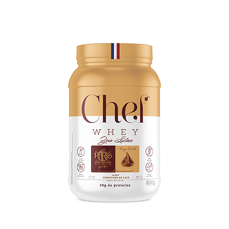 Chef Whey Doce de Leite Paris 6 Proteina Zero Lactose 800g