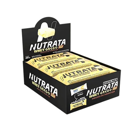 Whey Grego Bar Mousse Maracujá Display C/12 Nutrata