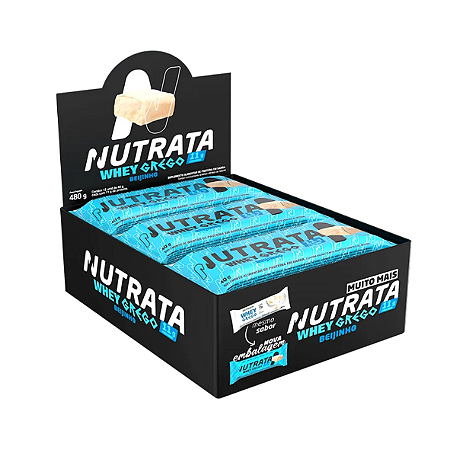 Whey Grego Bar Beijinho Display C/12 Nutrata