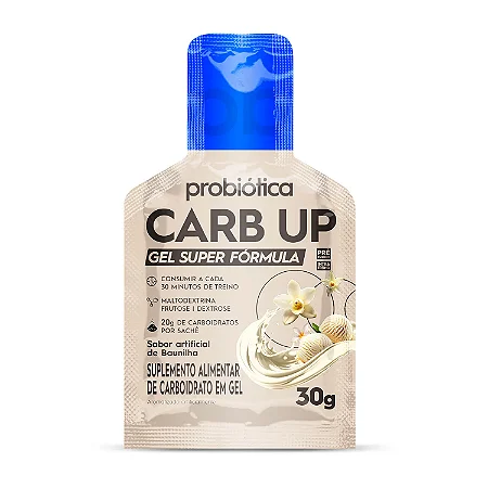 Carb Up Super Formula Sachê 30G Baunilha Probiotica