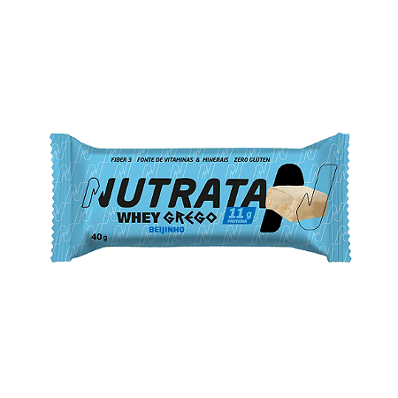 Whey Grego Bar Beijinho 40G Nutrata