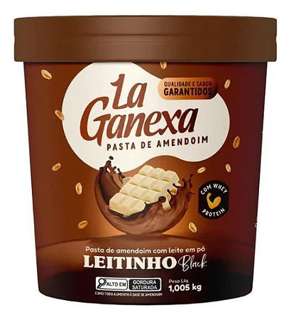 Pasta De Amendoim Leitinho Black 1Kg Lá Ganexa