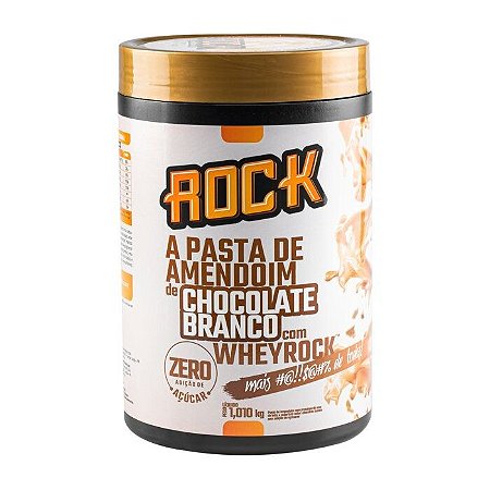 Pasta De Amendoim Chocolate Branco 1Kg Rock