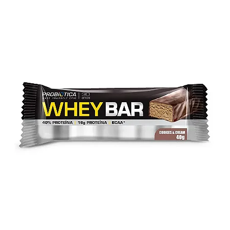 Whey Bar Cookies E Cream 40G Probiotica