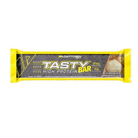 Tasty Bar Choc. Branco C/ Coco 90G Adaptogen
