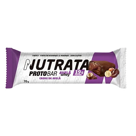 Protobar Avelã Whey 70G Nutrata