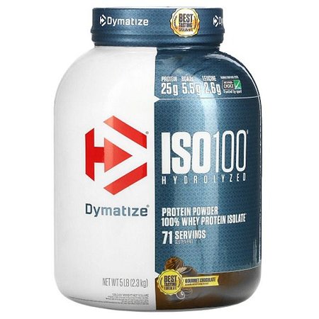 Iso 100 Whey Protein Gourmet Chocolate 5Lb (2,3Kg) Dymatize