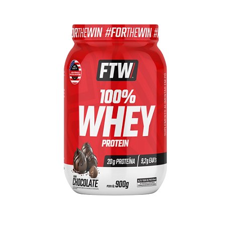 100% Whey Pote 900G Chocolate  - FTW
