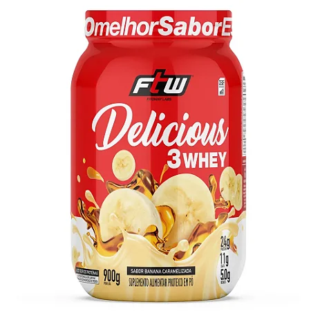 Delicious Banana Caramelizada 3Whey Ftw 900G