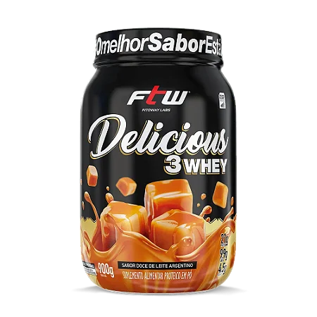 Delicious Doce De Leite Argentino 3Whey Ftw 900Gr FTW