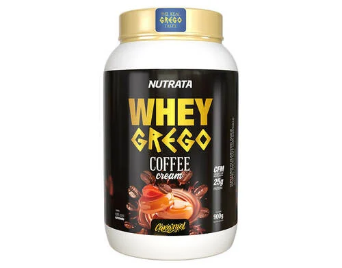 Whey Grego Pote  Coffee Cream Caramel 900G Nutrata
