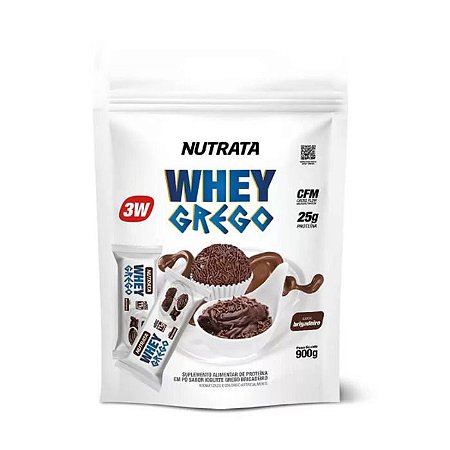 Whey Grego Creme De Brigadeiro Refil 900G Nutrata