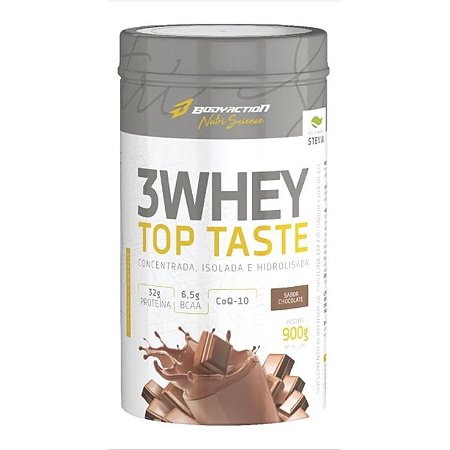3 Whey Top Tasty 900G Chocolate – Body Action