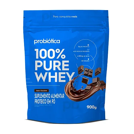 100% Pure Whey Refil 900G Chocolate - Probiótica