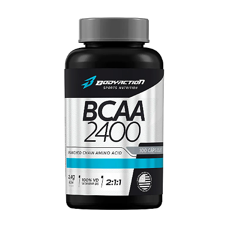 Bcaa 2400 Ultra Intense - 100 Capsulas Body Action