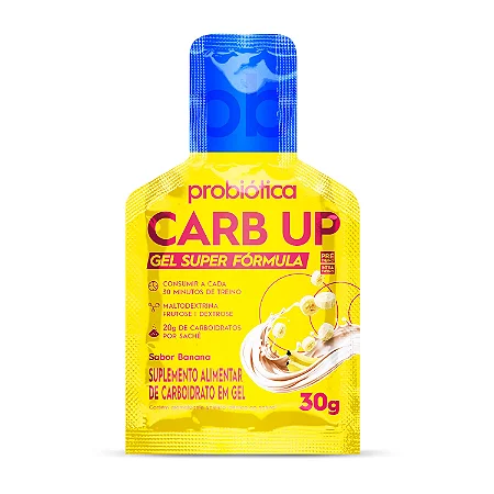 Carb Up Gel Super Fórmula Banana 30Gr Probiotica