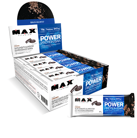 Power Protein Crisp Cookies 12Un De 44G - Max Titanium