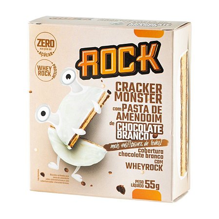 Cracker Monster Chocolate Branco Display C/12 Rock