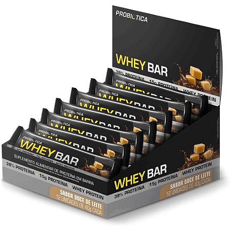 Whey Bar Doce De Leite Cx C 12 Probiotica