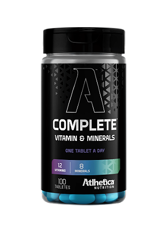Multivitamínico Complete Vitamin & Mineral - 100 Tabletes - Athletica Nutrition