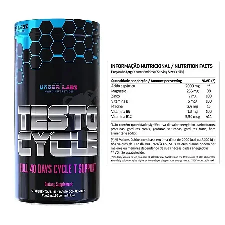 Testo Cycle 120 Tabletes Under Labz
