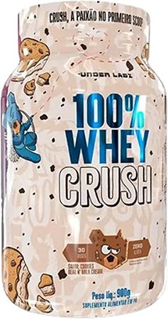 100% Whey Crush Concentrada 900G Cookies – Under Labz