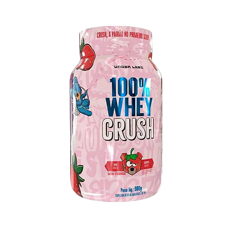 100% Whey Crush Concentrada 900G Strawbear – Under Labz