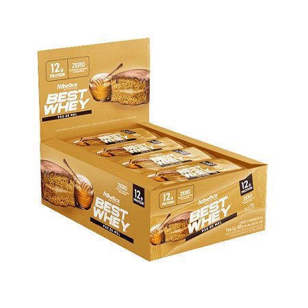Best Whey Bar Pão De Mel 49G Display C/12 Atlhetica Nutrition