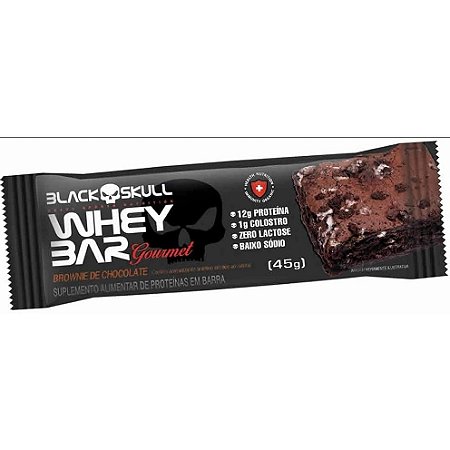 Whey Bar Brownie Choco 45G - Black Skull