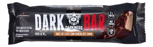 Dark Bar Doce De Leite Com Chocolate Chips 90Gr Darkness