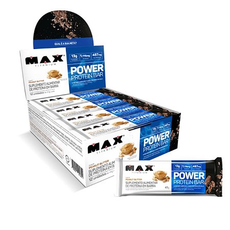 Power Protein Peanut Butter Display C/12 Max Titanium