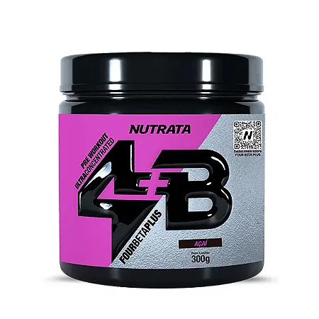 Pre Treino 4B Acai 300G - Nutrata
