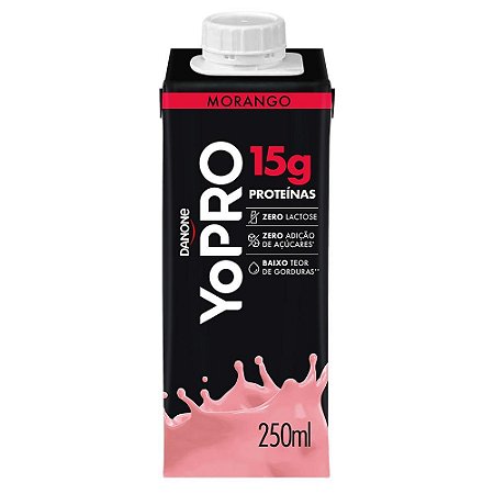 Yopro Morango 15G 250Ml - Danone