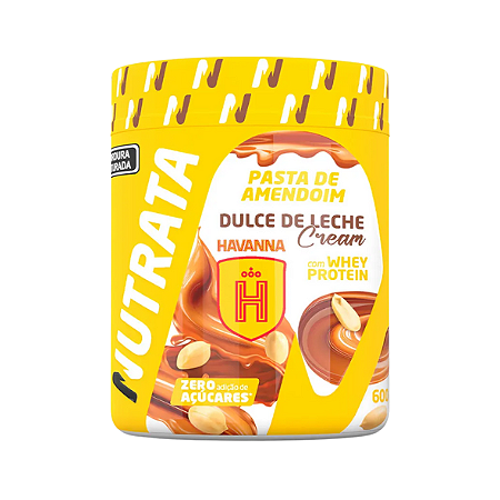 Pasta Amendoim Whey Dulce De Leche Cream Havanna 600G Nutrata
