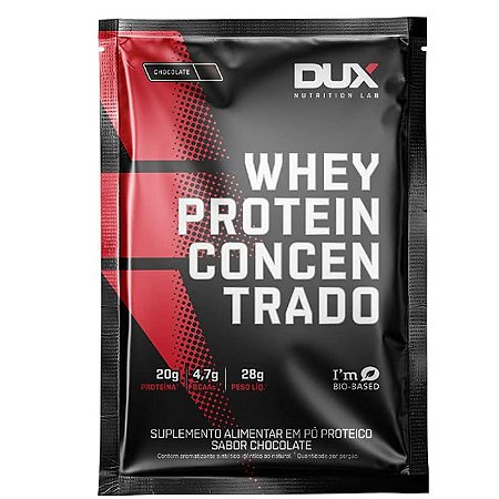 Whey Protein Concentrado Sache 30G Chocolate Dux Ntrition