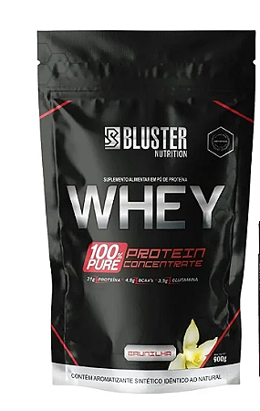 Whey 100% Refil Baunilha 900G - Bluster Nutrition