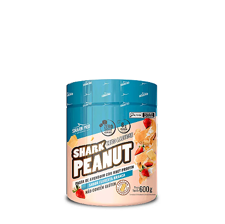 Pasta De Amendoim Floresta Branca - 600Gr Zero Lactose Shark Pro