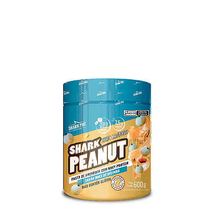 Pasta De Amendoim Beijinho - 600Gr Zero Lac Shark Pro