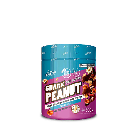 Pasta De Amendoim Avela - 600Gr Zero Lactose Shark Pro