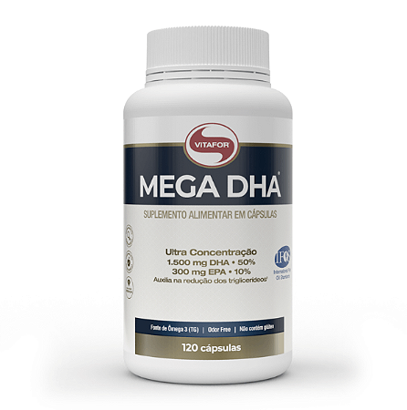 Mega Dha 120 Capsulas 1000Mg - Vitafor