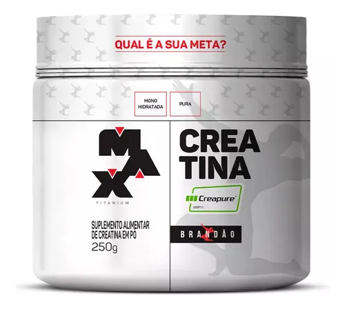 Creatina Creapure - Linha Rafael Brandão Pote 250G Max Titanium