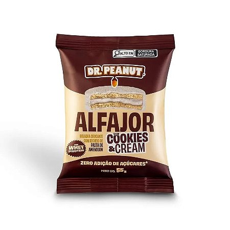Alfajor  Cookies  Cream 55Gr Unidades Dr Peanut