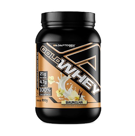 Gold Whey Baunilha 900G Pote Adaptogen